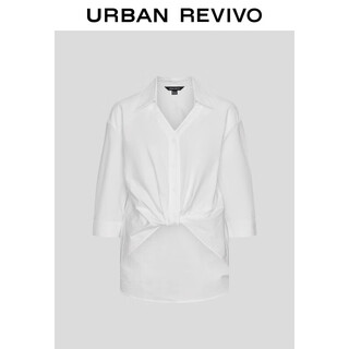 Ur2025 new autumn women's fashion casual v-neck pleated blouse shirt uwm250097