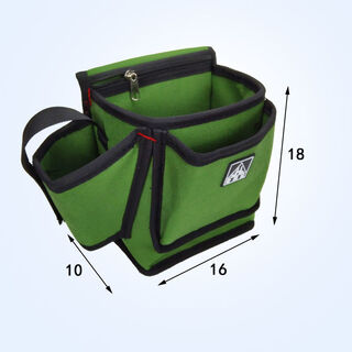 Ye yu electric drill tool bag nail bag wear-resistant and durable waterproof work bag color steel tool repairman water and electricity waist bag f211 right-hand model (without belt)
