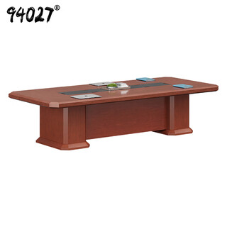 94027 会议桌E0级长桌简约现代开会桌洽谈桌 3200*1380*760mm