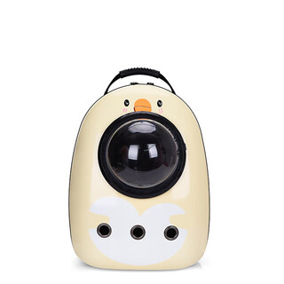 猫包宠物外出溜猫包猫笼子透气便携舱双肩猫咪书包狗狗背包太空包 小鸡12孔【无侧开】12斤以内