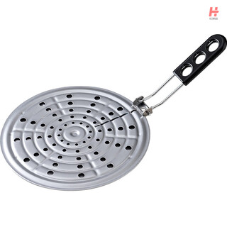 Huazetian varzeter japan imported heat conduction plate gas stove gas stove anti-burn black aluminum alloy thawing heat conduction plate fire insulation pad heat insulation plate silver 20cm