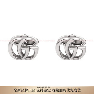 Gucci (gucci) gg marmont aged sterling silver cufflinks men's silver cufflinks silver 1 piece