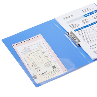 Comix ab600a-x super cost-effective lightweight clip a4 single strong clip blue (pack of 20)