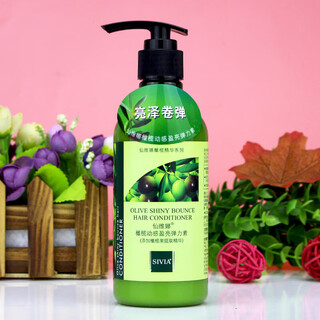 Xianweina olive dynamic brightening elastin for women's curly straight hair with natural fluffy style to improve frizz and anti-dry hair conditioner olive elastin 260ml*1 bottle