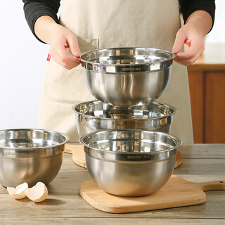 Newair deepened splash-proof egg basin baking special tool household and basin cake mixing cream bowl stainless steel 304 stainless steel deepened basin 20cm no specifications