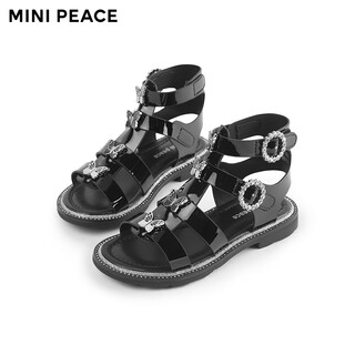 Minipeace children's summer xin girls sandals f2zef2804 black 36