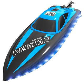 Volantexrc拨拨潃昃晟新欧兰斯 remote control boat with lights water toy boat competition boat led electric practice blue
