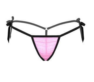 Men's sexy strap t-pants adult sexy underwear mesh summer t-pants open crotch underwear one size private delivery pink