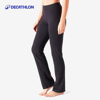 Decathlon quick-drying sweatpants women's spring and autumn knitted sweatpants yoga casual pants black m-2455336