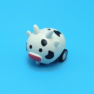 山头林村儿童玩具小车卡通小动物回力车可爱创意幼儿园活动小礼物送小朋友 小奶牛