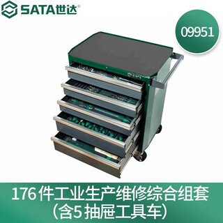 Sata tool set 09950 09951 maintenance comprehensive tool holder 09919 09922 95207s auto repair 0995 09951/176 pieces industrial production maintenance comprehensive set