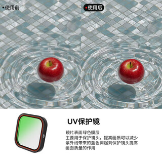 Yinkexi applicable shadow stone insta360acepro2 filter sports camera polarizer light filter uv protection night scene anti-light pollution filter accessories waterproof accessories uv filter (compatible with acepro/acepro2)