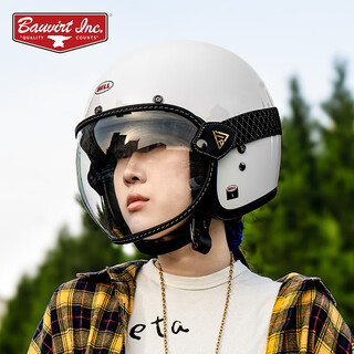 Bell motorcycle goggles harley helmet unisex goggles retro riding windproof and dustproof glasses large frame mt00-transparent half helmet suitable