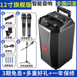 Wanlida audio outdoor home singing square dance bluetooth high power outdoor karaoke dancing high volume speaker home 9028b wireless u segment microphone pull rod audio shenwu ll generation 12 inch-u segment microphone 2 + bracket