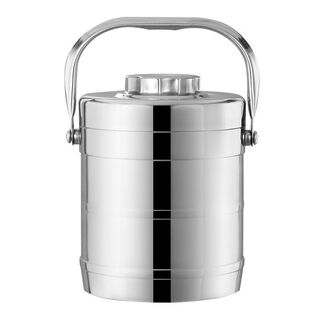 Ye yu stainless steel insulated lunch box bucket large capacity portable insulated lunch bucket for home office workers and students to bring rice in winter with three layers h flat lid with rice 1-3 hours for 1 person - big sale