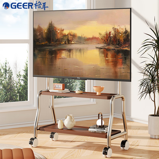 Geer mobile art tv stand floor cart hisense huawei skyworth and other tv universal tv stand 32-75 inches selected stainless steel/double-layer storage rack