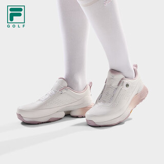 Fila official yin ruoning same style boa soft spike golf shoes women's shoes 2025 autumn golf shoes women's comprehensive training shoes bright white-bw 38