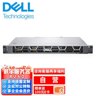 戴尔DELL服务器主机 设备方案定制款 R260 E-2414 32G 2*4T  H355  三年保