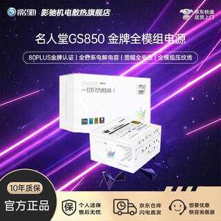 影驰电源电竞大师GL650/850W GS850/1000W 80PLUS金牌电源/主动PFC/智能温控/宽幅电源/多重电路保护 名人堂GS850 金牌全模/ATX3.1/全日系