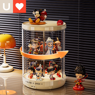 Younai blind box display rack to store transparent dust-proof acrylic figures toy building block display cabinet bubble mart display box ladder manual model without lights