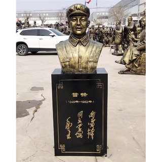 Статуи десяти лучших героев из стекловолокна, отлитые из бронзы, бюсты десяти лучших героев Красной Армии, скульптуры на заказ, статуя Лэй Фэна 2, высота 1,4 м.