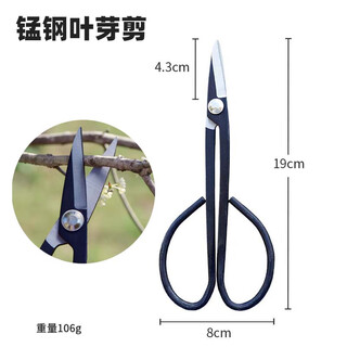 Hongda garden shears, pruning shears, leaf bud scissors, potted garden scissors, bonsai flower shears, pruning tools, forged tree bud shears, manganese steel leaf bud shears, 1 pair