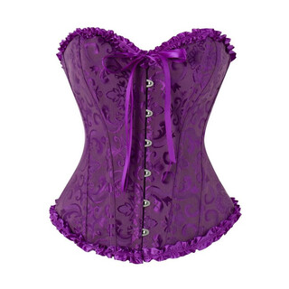 Banfi source factory bridal dress tube top slim fit waist belly slimming fishbone body shaping top purple l recommended waist circumference 80-84 cm