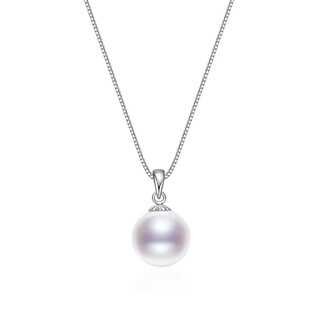 Dl 1998 fat donglai fat donglai same style freshwater pearl pendant 925 silver cored 9-12mm round strong light treasure gift p silver 9-10mm