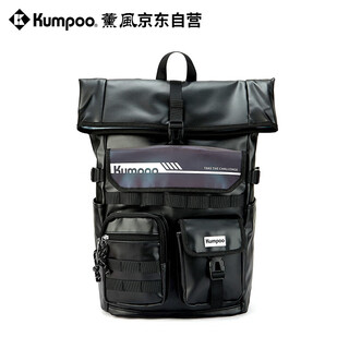 薰风（KUMPOO）羽毛球包大容量运动背包独立鞋仓熏风双肩包多功能 KBR-567 黑色