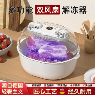 Zhexiang german seiko's new dual-fan multi-functional household negative ion fresh-keeping kitchen ice-thawing dual-fan defrost