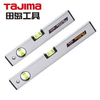 Tajima level high-precision leveling ruler aluminum alloy mini japanese imported small measurement home inspection tool 38 cm lightweight + magnetic bx2-s38m