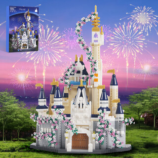 高致乐lE高难度拼装积木儿童玩具男女孩生日礼物樱花迪士尼公主城堡6-14