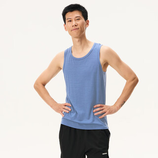 Gray shell 15.5 m merino wool sports vest t-shirt for men and women running fitness breathable sweat-wicking wool quick-drying clothing aurora gray - men's m