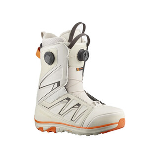 Salomon porcelain snow gear 2425 salomon snowboard shoes men's salomon snow shoes boa steel buckle lightweight launch boa sj boa gray 40.5 (260mm)