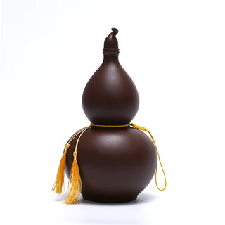Fat donglai same quality gourd jug ceramic wine bottle purple sand wine jar gourd bottle high-end wineware sealed household 3jin jin equals 0.5 kg purple sand gourd