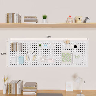 Sailotou hole board baby baby toy storage rack baby early education hole board wall enlightenment busy board fence for children thickened + frame 100*240 cm + 50 hooks