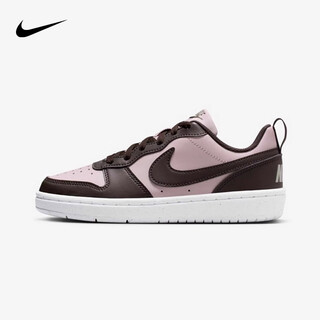 Nike nike men's and women's casual sneakers court borough children's sports shoes fashionable white shoes for teenagers and older children