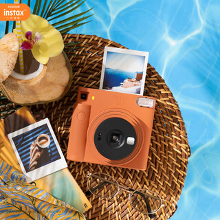 Instax fuji instax instant camera square sq1 ocher orange
