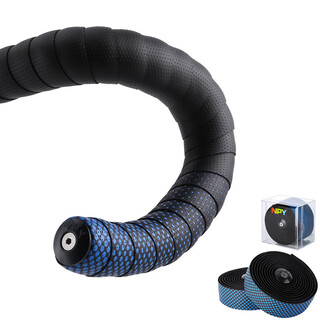 Mi xiaomi pepper mummy bar belt road bike curved bar bicycle anti-slip belt wear-resistant anti-slip sweat-absorbent band cycling equipment handle wrap blue polka dot elastic bar tape-2 rolls 2 bar blocks