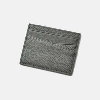 Lunia/lunia first-layer cowhide light and thin 7-card slot mini card holder mini portable wallet genuine card holder ins graphite gray