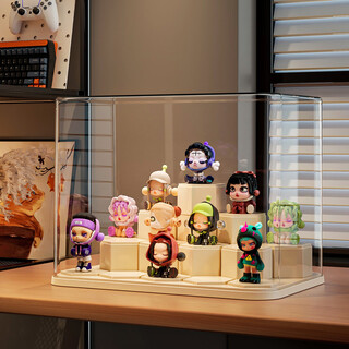 Kaman blind box display rack storage acrylic transparent dust-proof figure display cabinet toy building blocks bubble mart display box large building blocks 15 pieces 1 set