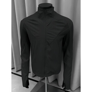 Wu nan sports breathable sun protection clothing men's summer lightweight american venom outdoor fishing cycling stand collar charge jacket black xl (130-150jin jin equals 0.5kg)