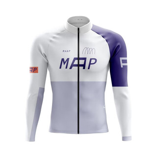 Autumn cycling clothing men's long-sleeved tops cycling sportswear road bike outdoor breathable quick-drying shirt maap purple gray m
