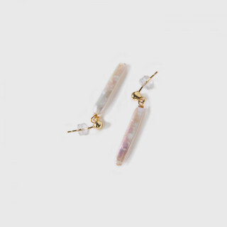 Fat donglai's same style seawater pearl pendant xiaohange romantic incarnation of baroque special-shaped long pearl earrings pearl earrings. f
