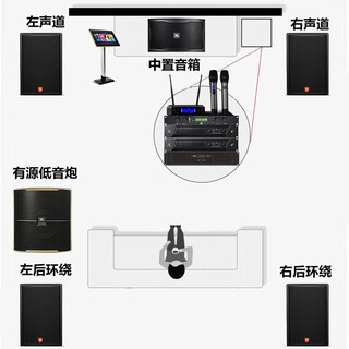 Jbl imported quality home ktv audio set 5.1 theater stage performance speakers professional karaoke singing complete equipment karaoke all-in-one machine complete jbl 12-inch 5.1 movie k set (theater-level enjoyment)