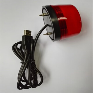 Star rudder usb three-color light serial port indicator light programmable program-controlled alarm light secondary development sound and light alarm light meserp red + beep sound 2.5 meters usb cable