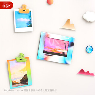 Instax fuji one-time imaging wide refrigerator magnet clear sky