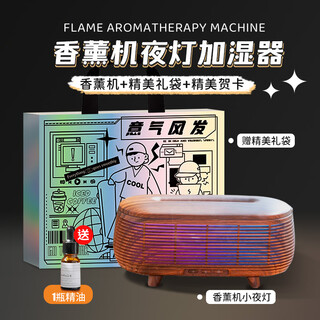 Seguo's new aromatherapy machine humidifier atmosphere night light home desktop small spray humidifier essential oil diffuser light sound operation creative and practical christmas birthday gifts for men and women h27 aromatherapy machine can write greeting cards + high-spirited gift bags