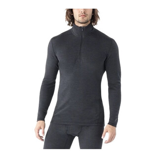 Smartwool men's merino 250 outdoor functional thermal underwear merino wool quick-drying half-zip carbon black 010 s