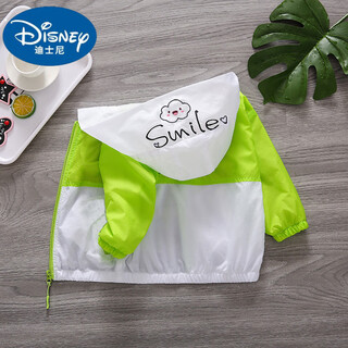 Disney children's sun protection clothing thin children's clothing sun protection clothing summer trend 2025 new skin clothing for middle-aged and older children girls and boys fluorescent green light and breathable cartoon sun protection 110